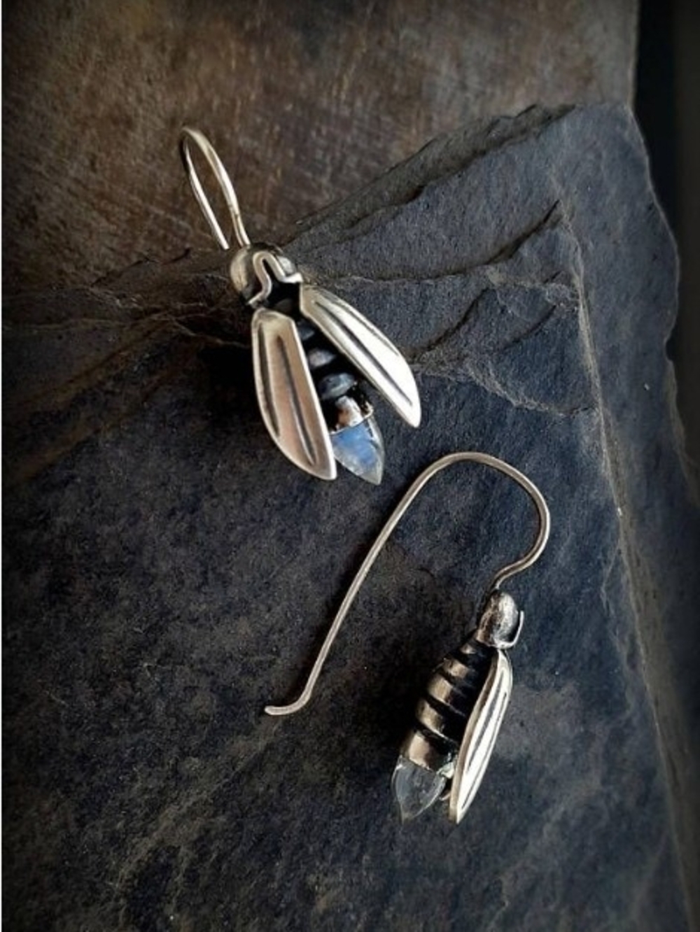 Lightning Bugs with Iridescent Crystal Accent